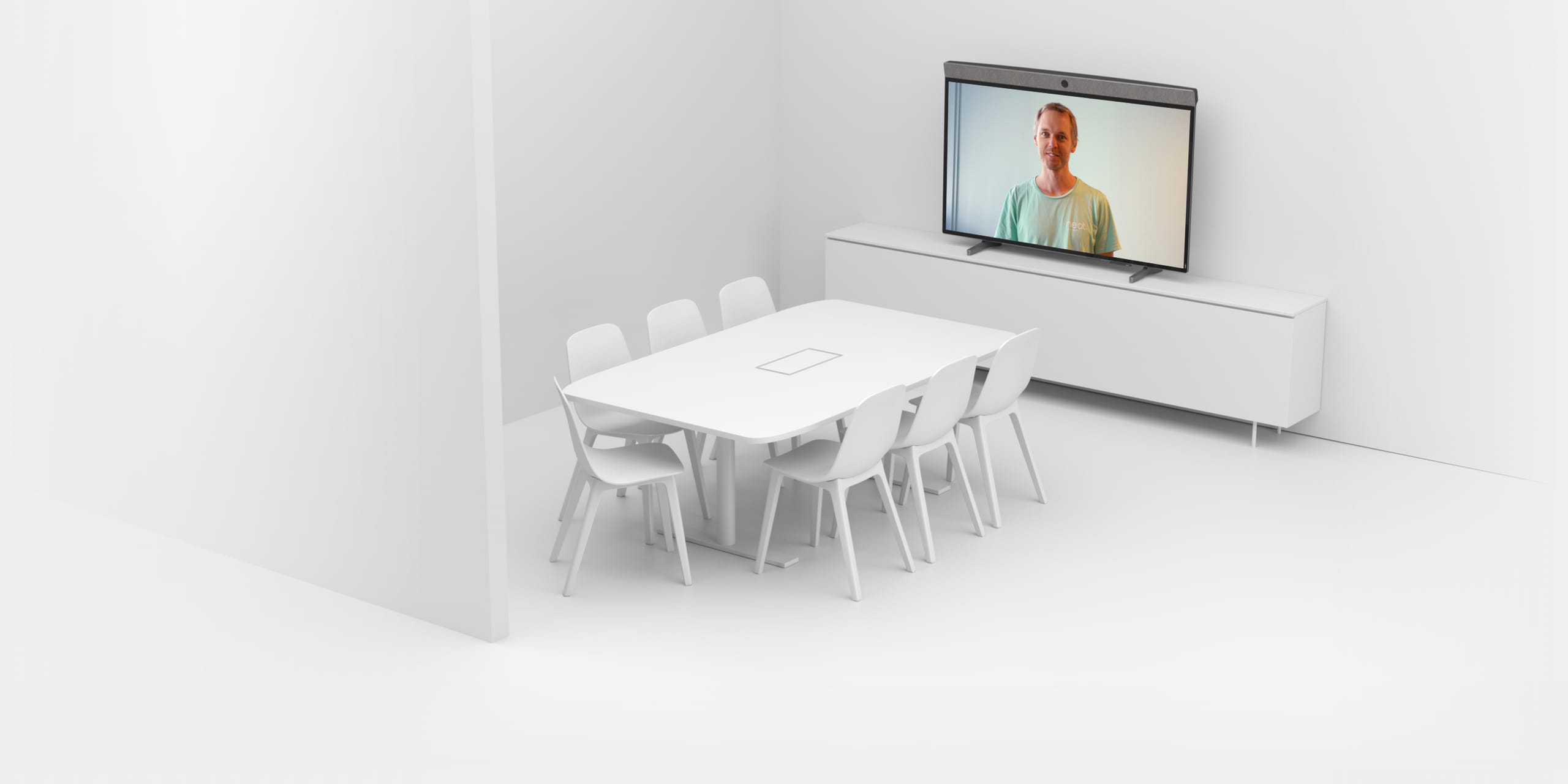 Mô hình mẫu cho phòng họp trực tuyến với Neat Board