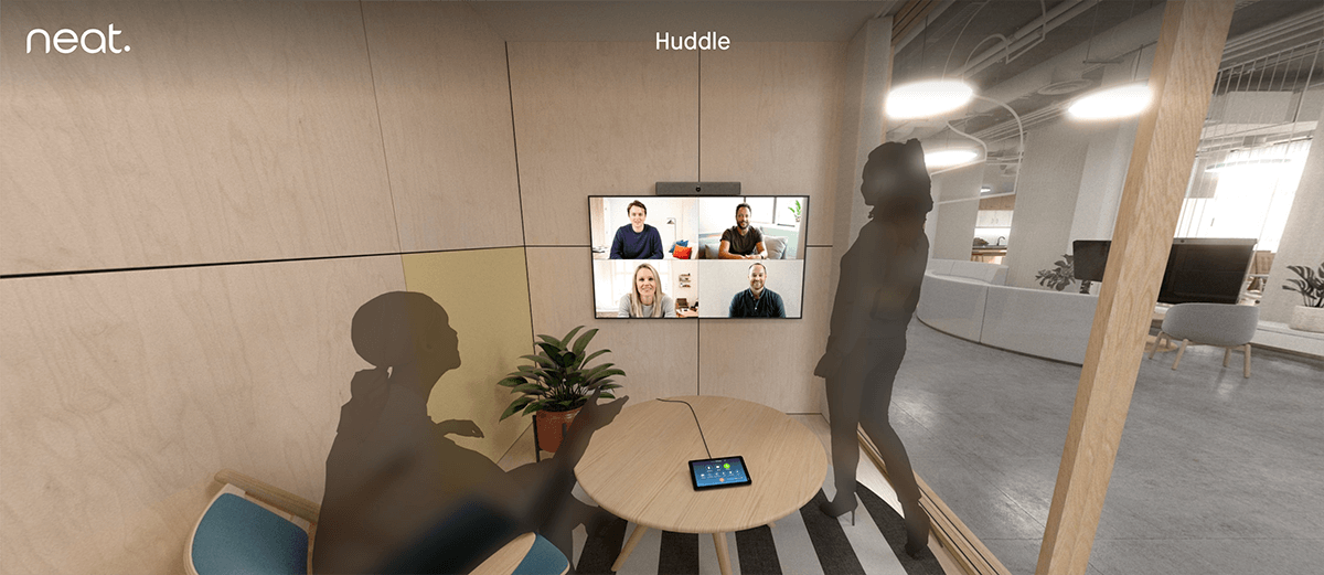 Mô hình mẫu cho phòng họp trực tuyến cho nhóm nhỏ 3-5 người