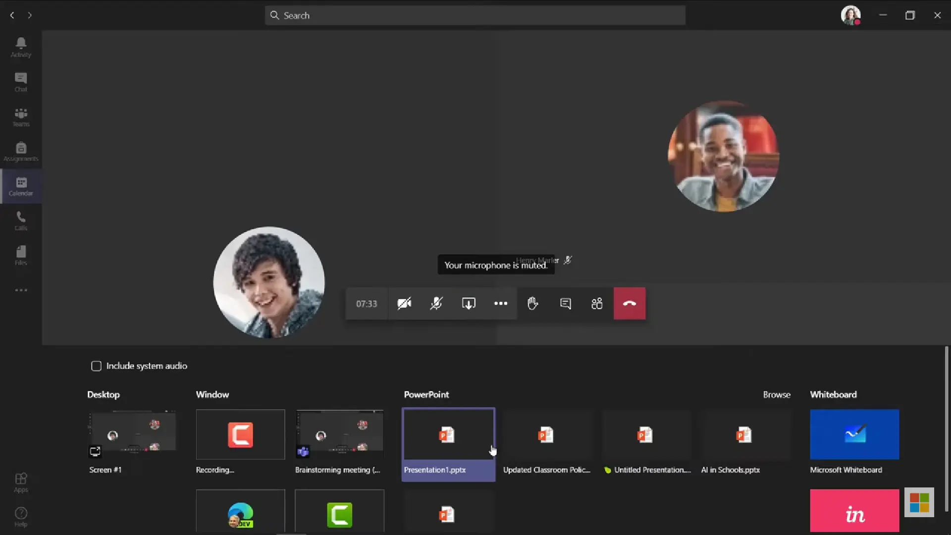  Chọn ứng dụng Microsoft Whiteboard