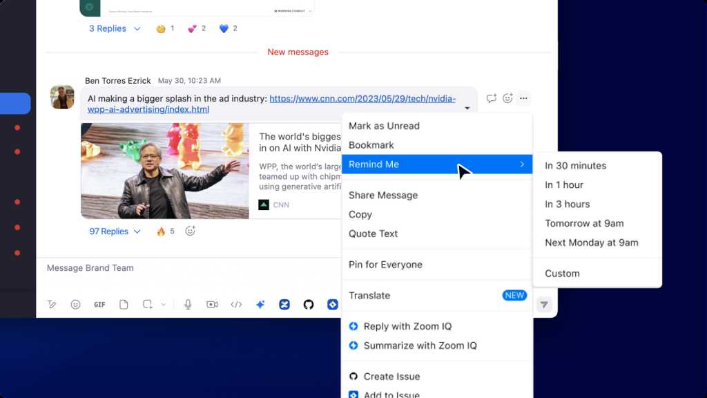 Tính năng "Nhắc tôi" 